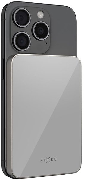 Power Bank FIXED MagZen 10 Crystal UltraSlim with Qi2 wireless charging and MagSafe 10 000 mAh titanium ...