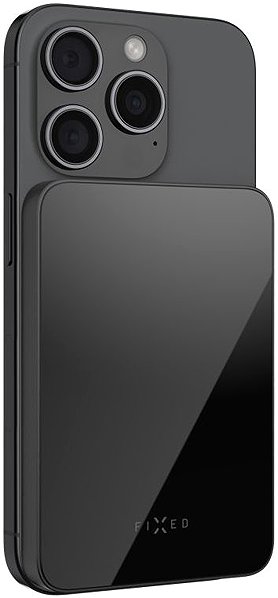 Power Bank FIXED MagZen 5 Crystal UltraSlim with Qi2 wireless charging and MagSafe 5 000 mAh black ...