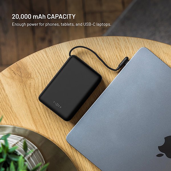Power Bank FIXED Zen 20 Loop with LCD Display and PD 40W Output 20,000mAh Black ...