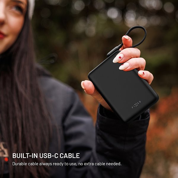 Power Bank FIXED Zen 20 Loop with LCD Display and PD 40W Output 20,000mAh Black ...