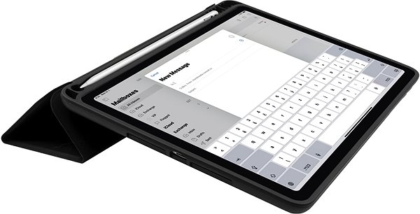 Tablet-Hülle FIXED Padcover+ für Apple iPad Air (2020/2022) mit Ständer und Pencil Hülle Sleep and Wake Unterstützung Lifestyle
