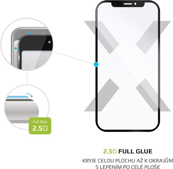 Glass Screen Protector FIXED FullGlue-Cover for Samsung Galaxy A7 (2018) Black Features/technology