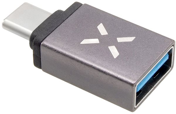 Adapter FIXED Link USB-A 3.0 zu USB-C Adapter - grau Seitlicher Anblick