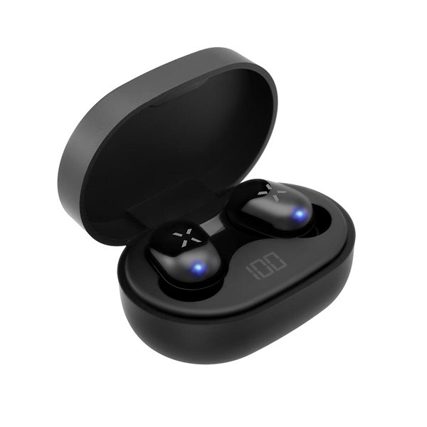 Wireless Headphones FIXED Boom Joy with Double Master Technology, Black Lateral view