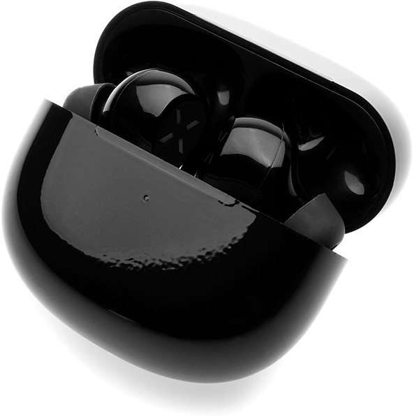 Wireless Headphones FIXED Boom Pods 2 with Wireless Charging, Black Lateral view