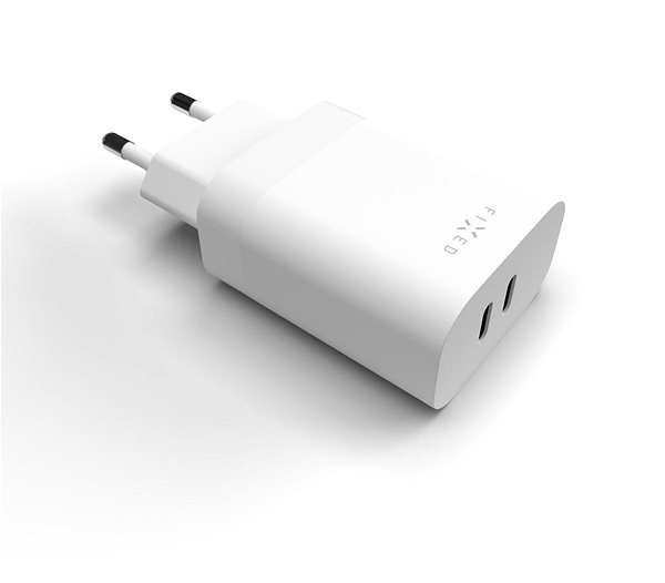 AC Adapter FIXED PD Rapid Charge with 2x USB-C output and Power Delivery 3.0 support 35W white ...