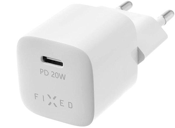 Wall Charger FIXED Mini with USB-C output and PD support 20W white ...