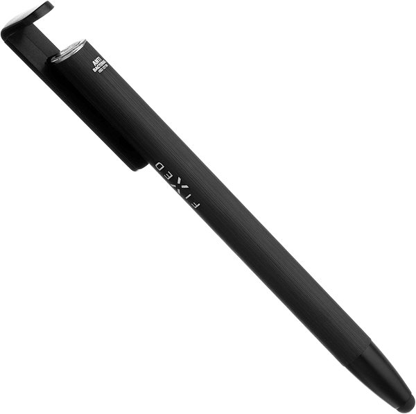 Dotykové pero (stylus) FIXED Pen 3v1 s funkcí stojánku hliníkové tělo černá Screen