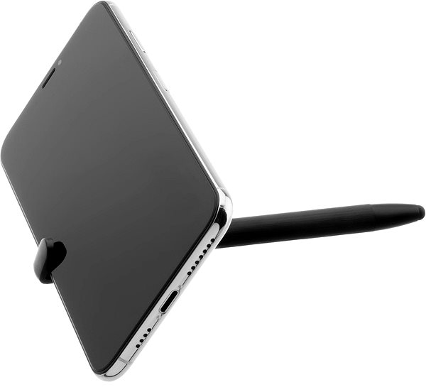 Touchpen (Stylus) FIXED Pen 3in1 mit Standfunktion Aluminiumgehäuse - schwarz Mermale/Technologie