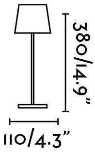 Garden Lighting FARO 70778 - LED OUTDOOR TOUCH TABLE LAMP TOC LED/2,2W/230V IP54 Technical draft