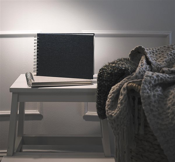 Photo Album Focus Base Line Canvas Wire-O 23 × 17, Beige w. white sheets ...