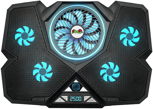 Laptop-Kühlpad FroggieX NitroCooling Notebook cooler with phone holder ...