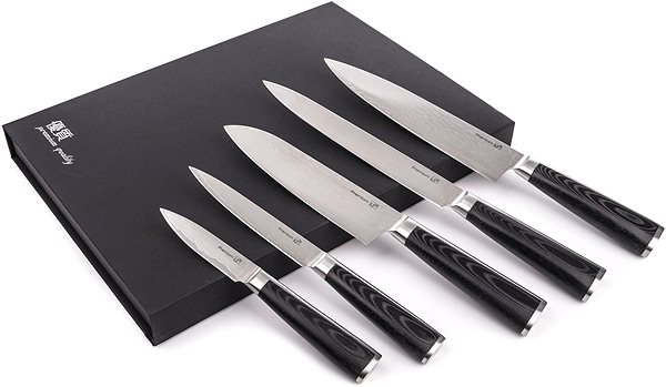 Messerset G21 Damaszener Premium 5 Stück Packungsinhalt