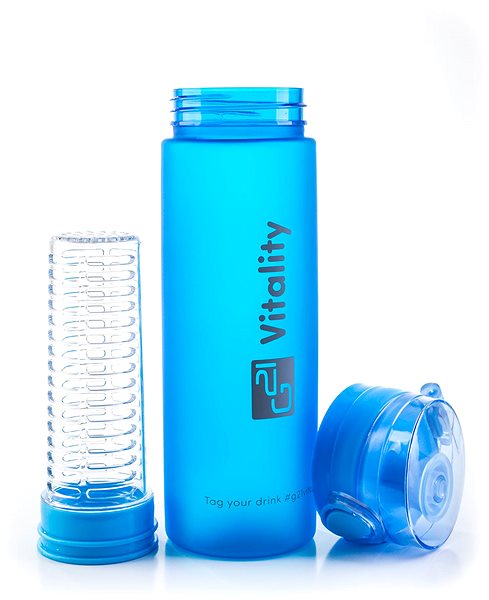 Trinkflasche G21 Smoothie / Saftflasche, 600 ml, blau Frozen ...