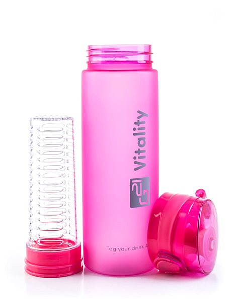 Trinkflasche G21 Smoothie / Saftflasche, 600 ml, pink Frozen ...