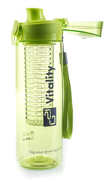 Trinkflasche G21 Smoothie / Saftflasche, 600 ml, grün ...