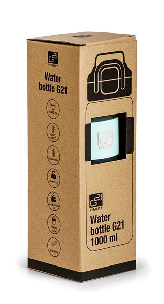 Kulacs G21 Ivópalack, 1000 ml, mentazöld-deres ...