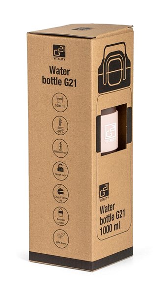 Kulacs G21 Ivópalack, 1000 ml, rózsaszín-deres ...