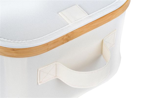 Úložný box G21 40 × 30 × 15 cm bambusový s vekom béžový ...