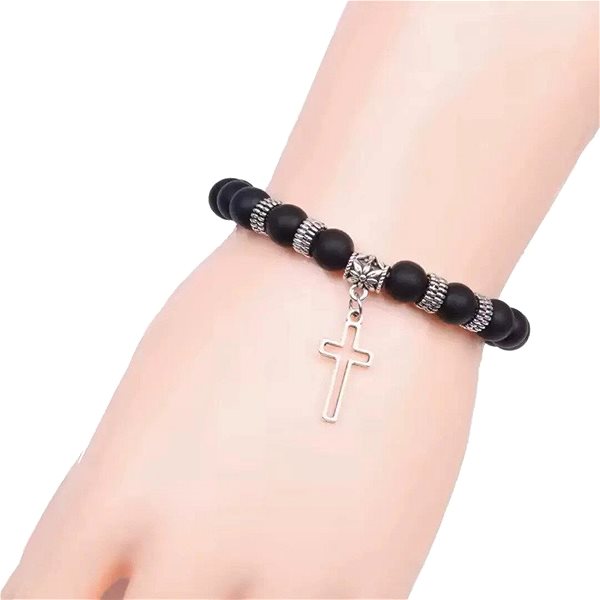 Gaira Bracelet with Cross 30502 Black.