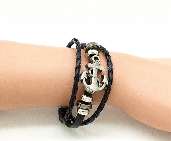 GAIRA Leather Anchor Bracelet 3011 White.