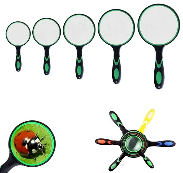 Magnifier GAIRA Magnifier 100 mm 10× green .