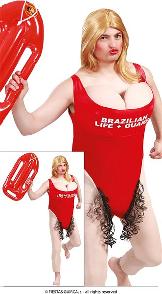 Costume GUIRCA Lifeguard men's costume size. M .