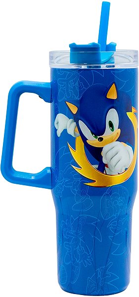 Thermal Mug Sonic – stainless steel thermal mug with a straw, 940 ml ...