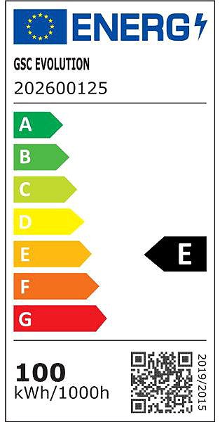 LED Reflector Garsaco Premium ultra-thin LED spotlight grey, 100 W 9600 lm, cold light colour Energy label