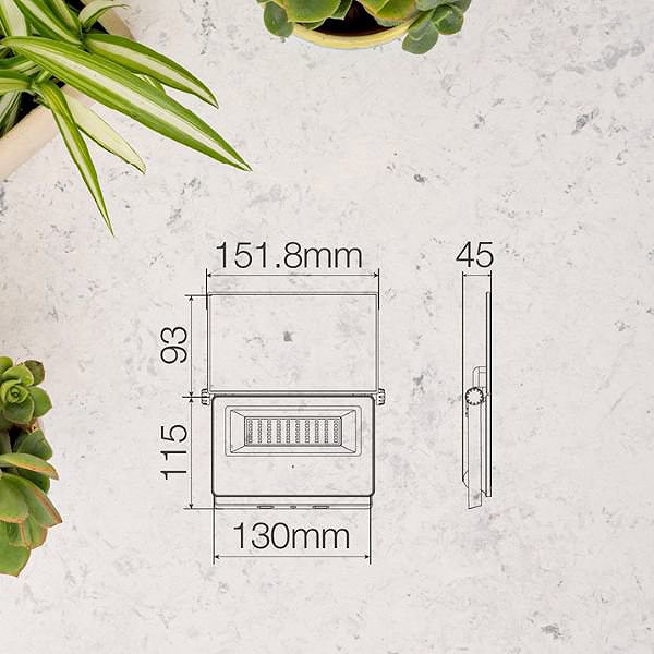 LED Reflector Garsaco Powerful solar LED spotlight with motion sensor 7 W, 750 lm, cold, replaceable battery ...