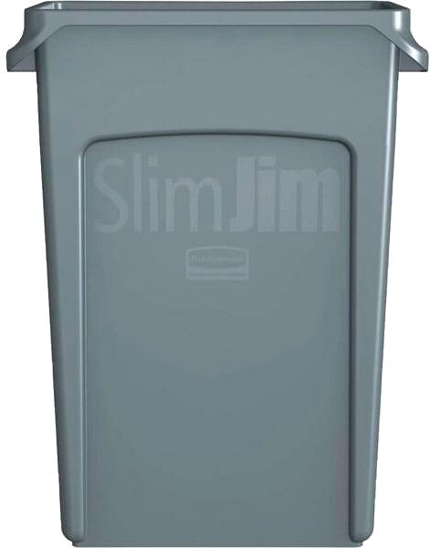 Rubbish Bin Gastro Waste bin Slim Jim 87 l, grey ...
