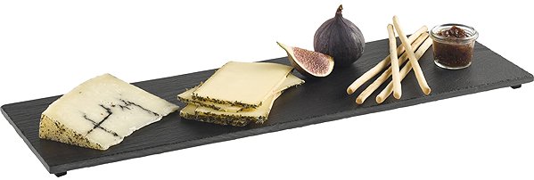 Serving board APS Slate plate GN 2/4, 10 × 530 × 162 mm .