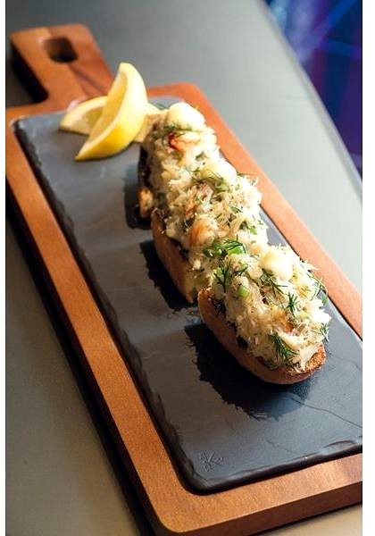Serving board Bamboo serving board Revol Basalt 43 × 14 cm .