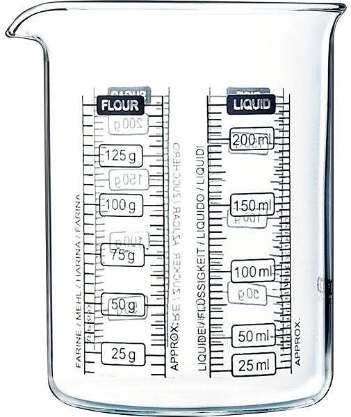 Pyrex Kitchen measuring cup Glass measuring cup 250 ml .