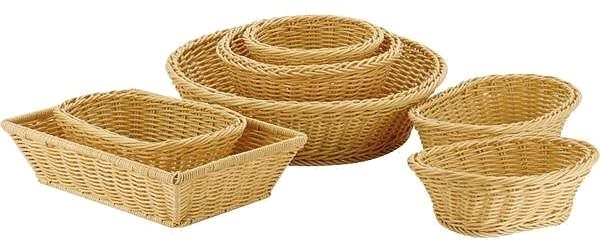 Pastry basket Round pastry basket APS 19 cm, beige .