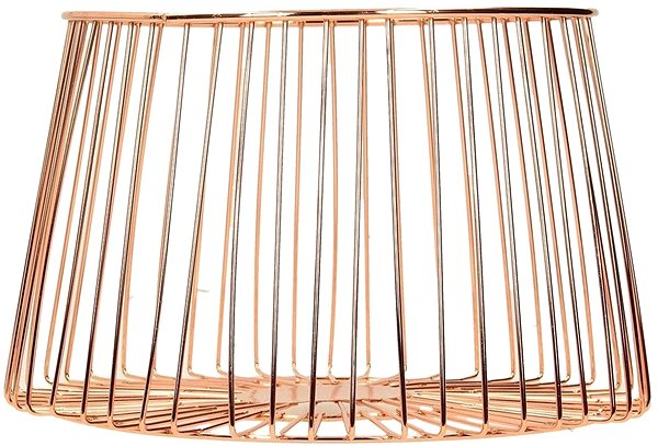 Decorative basket Cosy&Trendy metal basket 23,5 cm, copper .