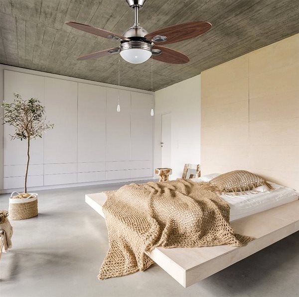 Fan Sulion 072805 IZU, brown, ceiling fan with light Lifestyle