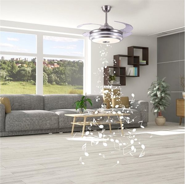 Fan Sulion 75349 JAIR, silver, ceiling fan with LED light Lifestyle