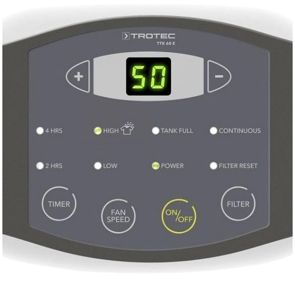 Air Dehumidifier Trotec TTK 60 E, Air Dehumidifier Features/technology