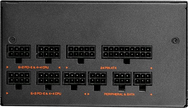 PC tápegység GIGABYTE AORUS P850W 80+ GOLD Modular Csatlakozási lehetőségek (portok)