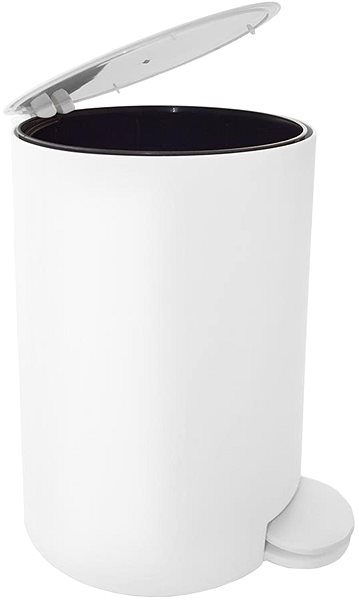Rubbish Bin SEPIO Waste Bin with Pedal, White Features/technology