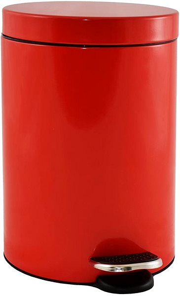 Rubbish Bin SEPIO Waste Bin with Pedal 3l., Red Screen