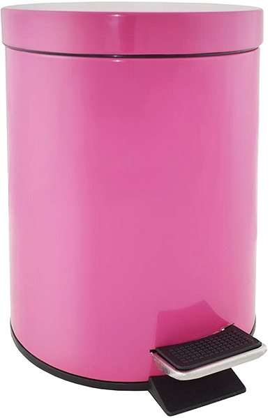 Rubbish Bin SEPIO Waste Bin with Pedal 3l., Pink Screen
