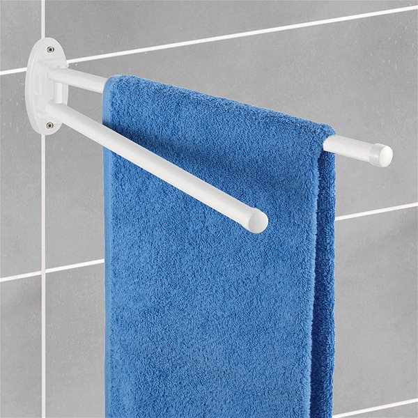 Věšák WENKO BASIC - Věšák na ručníky, bílý ...