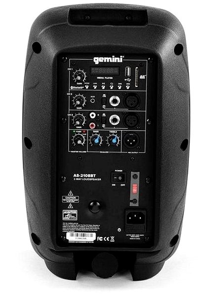 Speaker Gemini AS-2108BT Back page