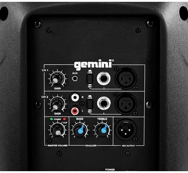 Hangszóró Gemini AS-2108P Csatlakozási lehetőségek (portok)