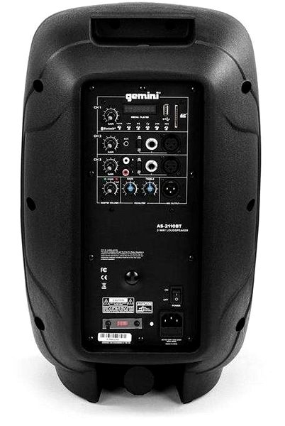 Speaker Gemini AS-2110BT Back page