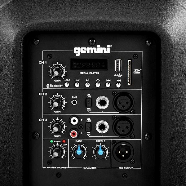 Hangszóró Gemini AS-2110BT Csatlakozási lehetőségek (portok)