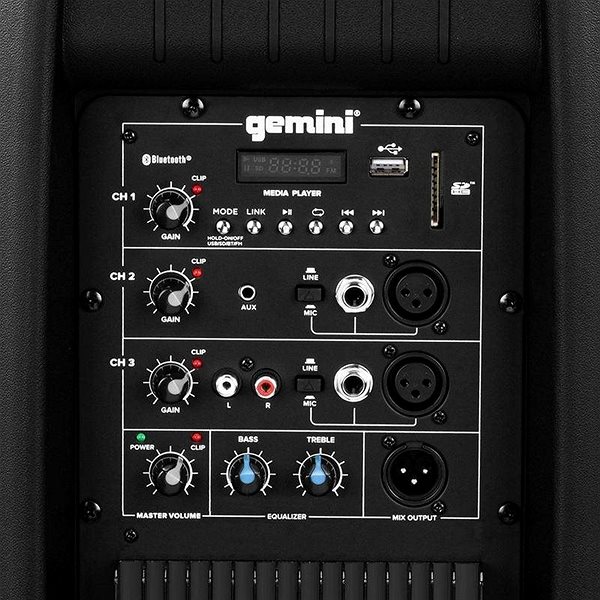 Reproduktor Gemini AS-2112BT Možnosti pripojenia (porty)