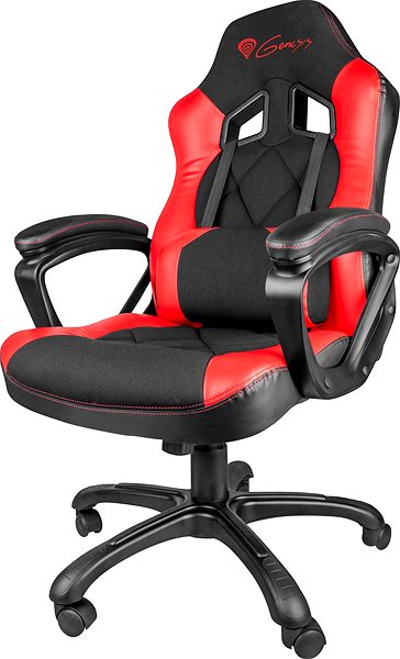 Gamer szék Natec Genesis NITRO 330 fekete és piros Oldalnézet